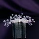 View item: Lady Alina handmade Swarovski pearl flower hair comb