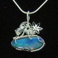 Tropical-feel-design-opal-doublet-925-necklace