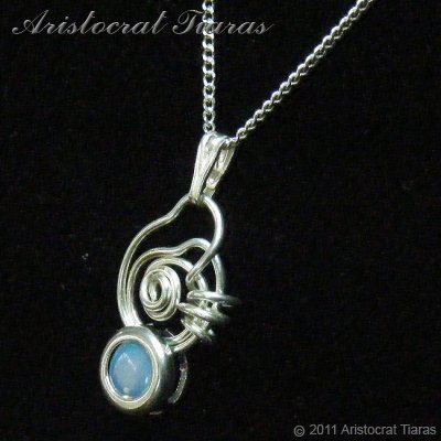 Contemporary design opal handmade 925 necklace picture 3