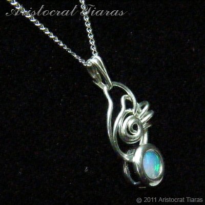Contemporary design opal handmade 925 necklace picture 6
