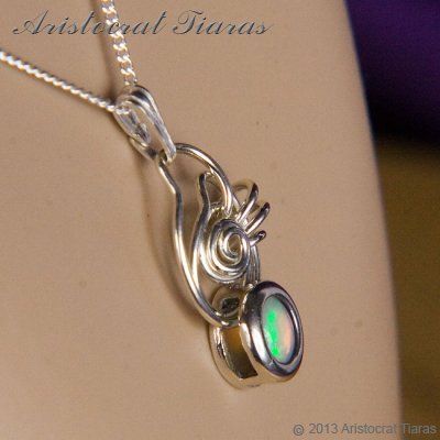 Contemporary design opal handmade 925 necklace picture 11