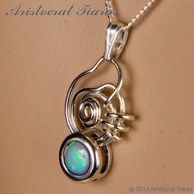 Contemporary design opal handmade 925 necklace picture 8