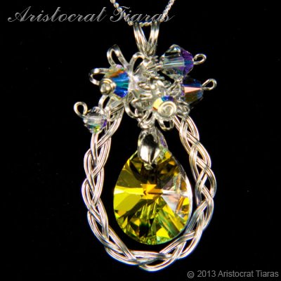 Countess Alyssa 925 silver Swarovski crystal necklace picture 1