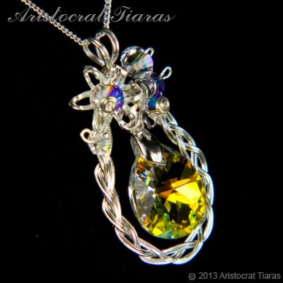 Countess Alyssa 925 silver Swarovski crystal necklace picture 3