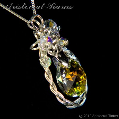 Countess Alyssa 925 silver Swarovski crystal necklace picture 4