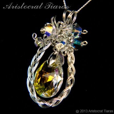 Countess Alyssa 925 silver Swarovski crystal necklace picture 5