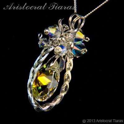 Countess Alyssa 925 silver Swarovski crystal necklace picture 6