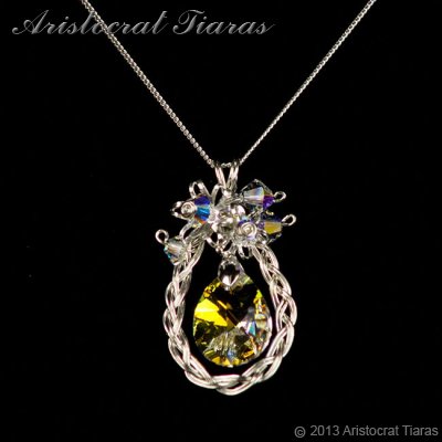 Countess Alyssa 925 silver Swarovski crystal necklace picture 7