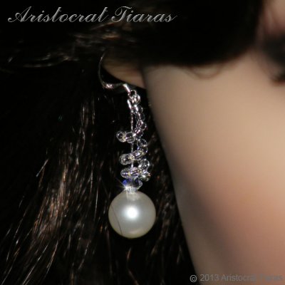 Countess Estelle Swarvoski pearls bridal earrings picture 3