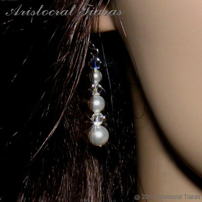 Countess Lydia Swarovski 925 earrings picture 3