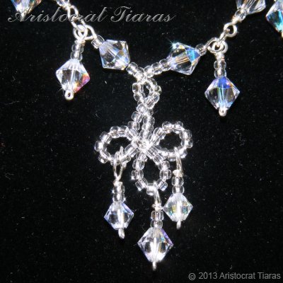 Duchess Rowena handmade Swarovski bridal necklace picture 4
