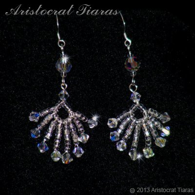 Duchess Soraya phoenix handmade Swarovski earrings picture 1