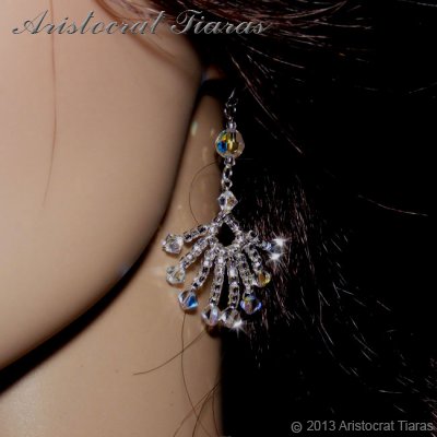 Duchess Soraya phoenix handmade Swarovski earrings picture 2
