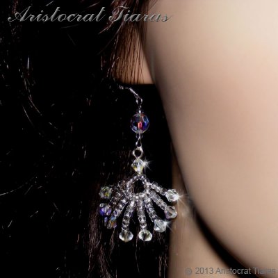 Duchess Soraya phoenix handmade Swarovski earrings picture 3