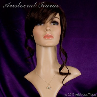 Floral design opal Swarovski handmade 925 necklace picture 7