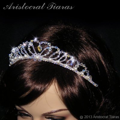 Lady Caroline heart handmade Swarovsk bridal tiara picture 12