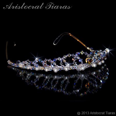 Lady Caroline heart handmade Swarovsk bridal tiara picture 3