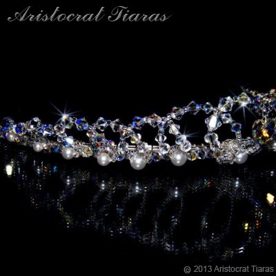 Lady Caroline heart handmade Swarovsk bridal tiara picture 4