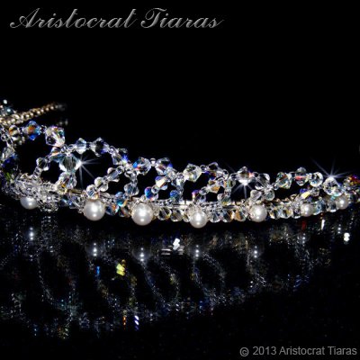 Lady Caroline heart handmade Swarovsk bridal tiara picture 6