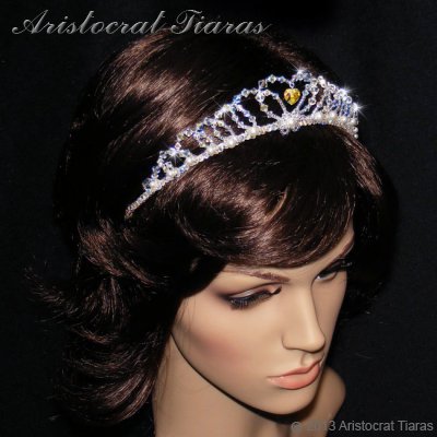 Lady Caroline heart handmade Swarovsk bridal tiara picture 7