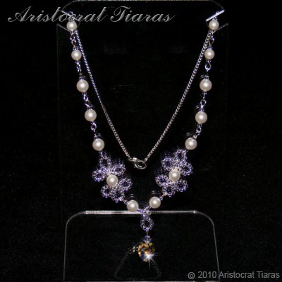 Duchess Elizabeth heart handmade Swarovski necklace picture 3