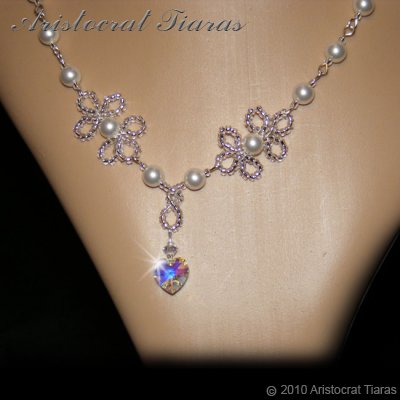 Duchess Elizabeth heart handmade Swarovski necklace picture 4