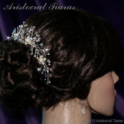 Lady Lyra Swarovski flower hair pin picture 7