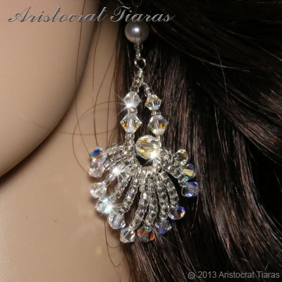 Lady Myra phoenix handmade Swarovski earrings picture 2