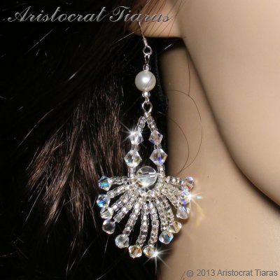 Lady Myra phoenix handmade Swarovski earrings picture 3
