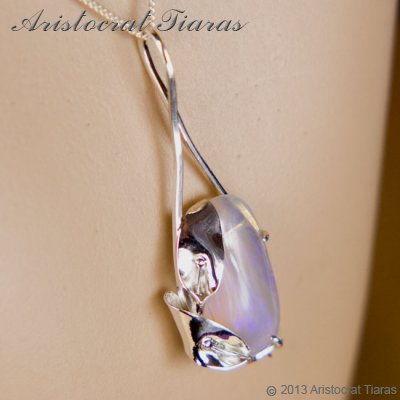 Lady Pamela 925 silver Opal necklace picture 10