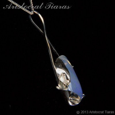 Lady Pamela 925 silver Opal necklace picture 4
