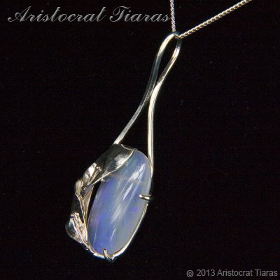 Lady Pamela 925 silver Opal necklace picture 6