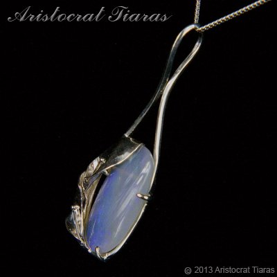 Lady Pamela 925 silver Opal necklace picture 7