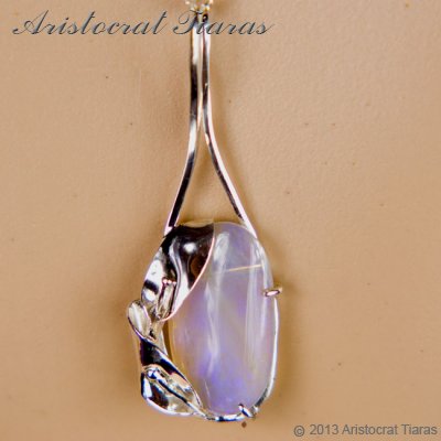 Lady Pamela 925 silver Opal necklace picture 8