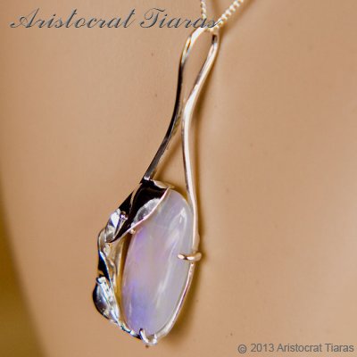 Lady Pamela 925 silver Opal necklace picture 9