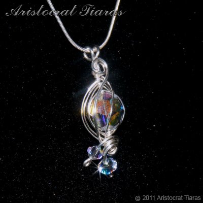 Lady Rosalina handmade Swarovski 925 necklace picture 4