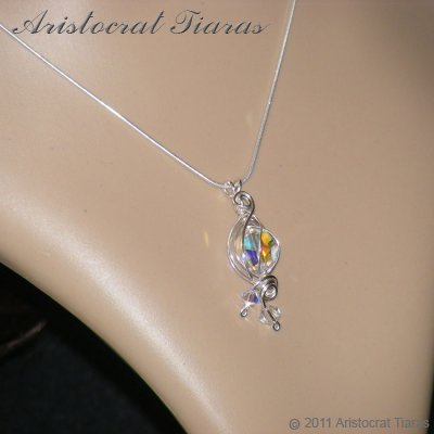 Lady Rosalina handmade Swarovski 925 necklace picture 6