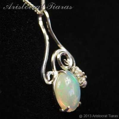Lady Sally 925 silver Opal necklace picture 6