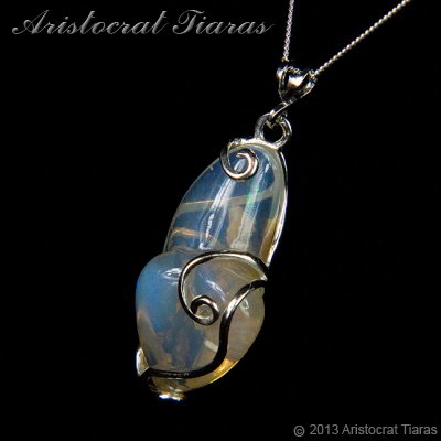 Lady Savannah 925 silver opal necklace picture 2