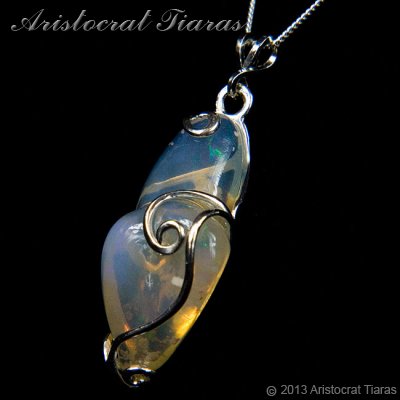 Lady Savannah 925 silver opal necklace picture 3