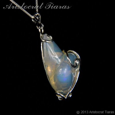 Lady Savannah 925 silver opal necklace picture 4