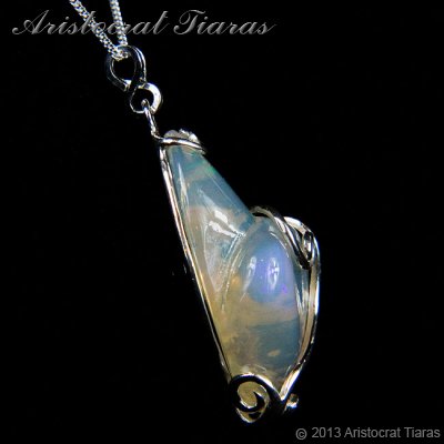 Lady Savannah 925 silver opal necklace picture 5