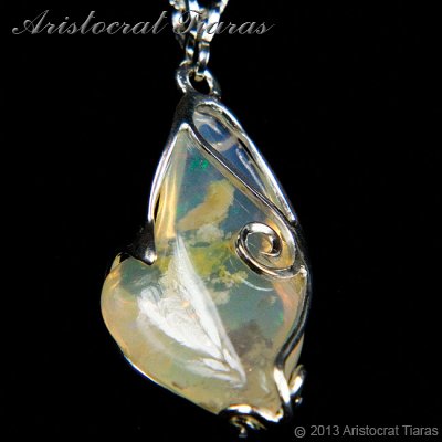 Lady Savannah 925 silver opal necklace picture 8