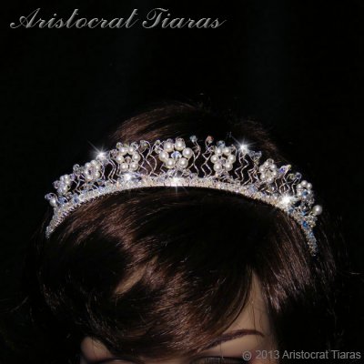 Princess Aurora flowers handmade wedding tiara picture 11