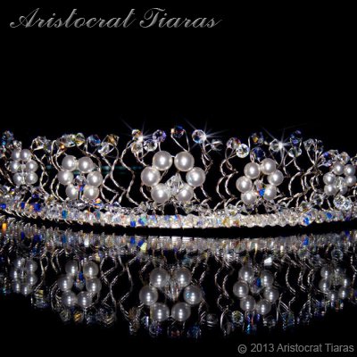 Princess Aurora flowers handmade wedding tiara picture 2