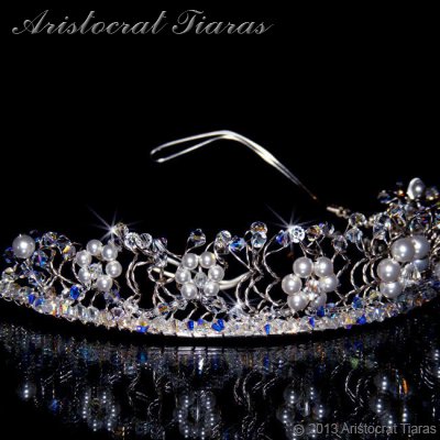 Princess Aurora flowers handmade wedding tiara picture 4