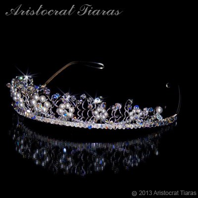 Princess Aurora flowers handmade wedding tiara picture 5