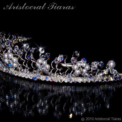 Princess Aurora flowers handmade wedding tiara picture 6