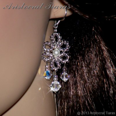 Princess Esme handmade Swarovski earrings picture 2