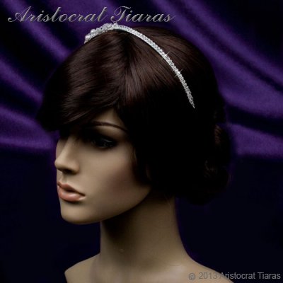 Princess Laura floral Swarovski bridal headband picture 8